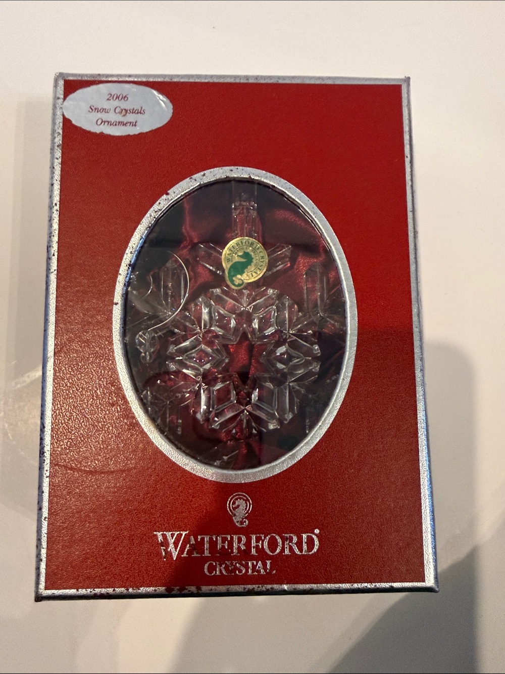 Waterford Crystal 2006 Snow Crystals Collectors Ornament NWT